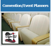wheelchair and scooter rentals for corporate events, convention centers, airlines, event planners in MD, VA & DC